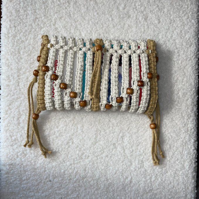 Pochette livre de poche en Macramé modèle Perla LireMuze