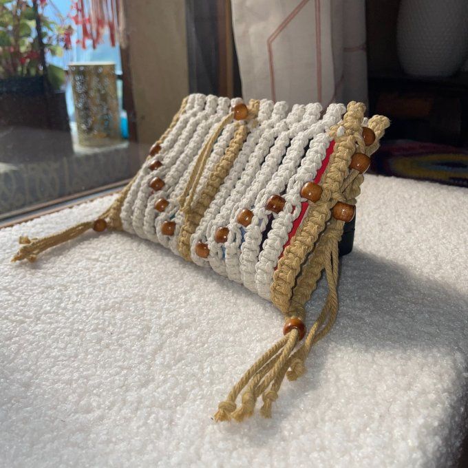 Pochette livre de poche en Macramé modèle Perla LireMuze