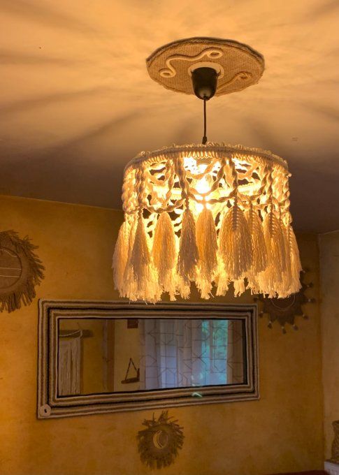 Suspension luminaire feuilles de lumière ATHEA