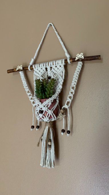 Suspension murale porte-fleurs papillon MELYFLOR