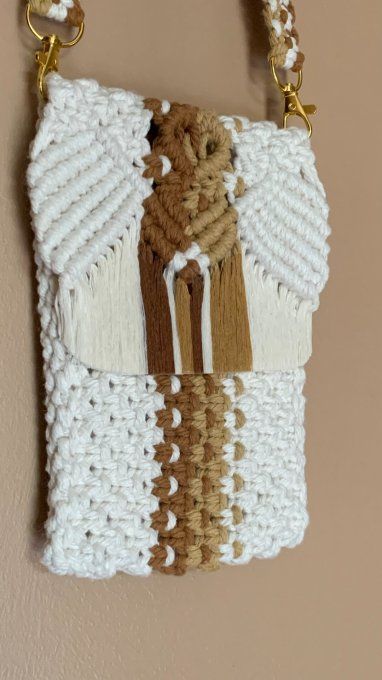 Petiti sac en Macramé modèle Soleil Nomade
