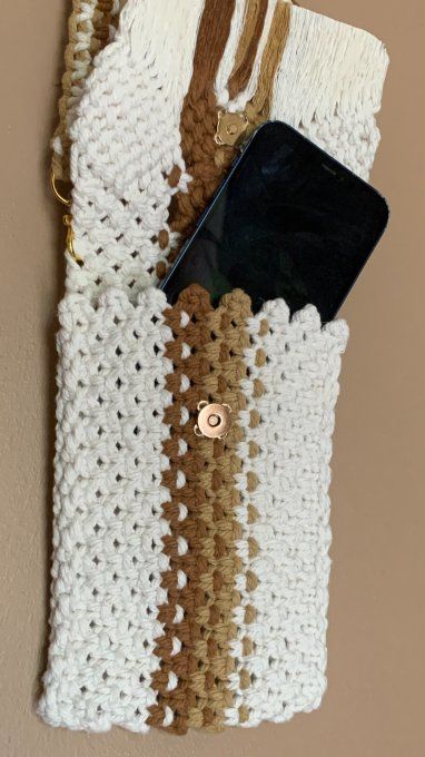 Petiti sac en Macramé modèle Soleil Nomade