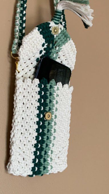 Petit sac en macramé modèle Forêt