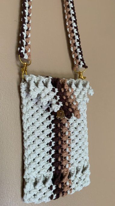 Petit sac en macramé modèle Terre et Sable