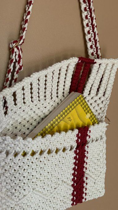 Sac en macramé modèle Vigne