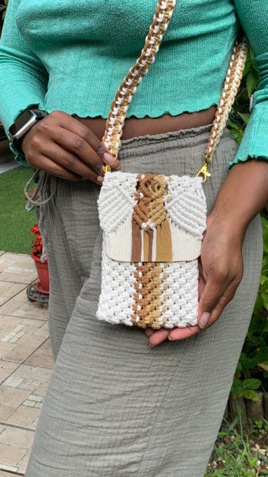 Petiti sac en Macramé modèle Soleil Nomade