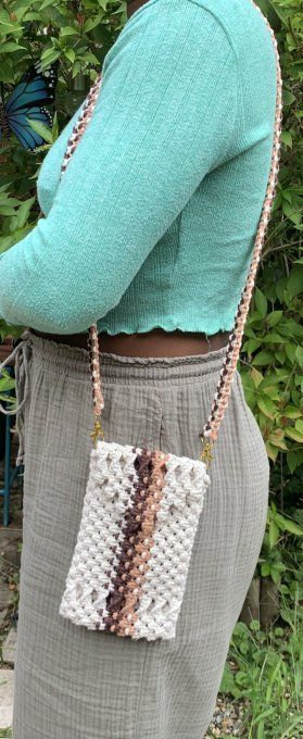 Petit sac en macramé modèle Terre et Sable