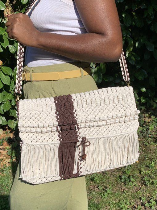 Sacoche pour ordinateur en Macramé, Urban Laptop.