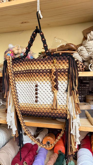 Sac bohème en macramé Terre et Eclat