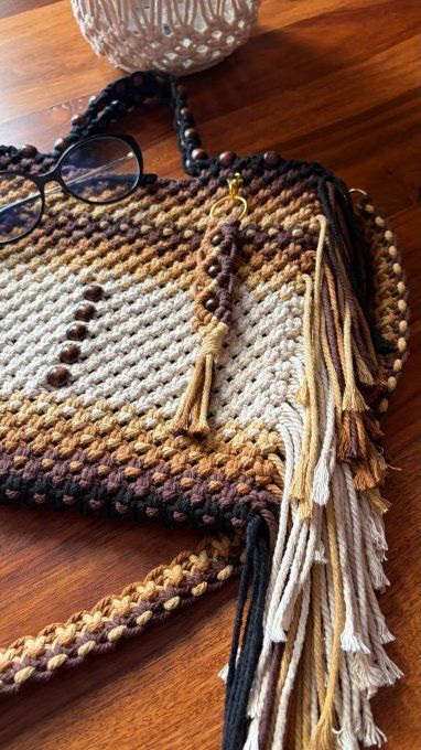 Sac bohème en macramé Terre et Eclat