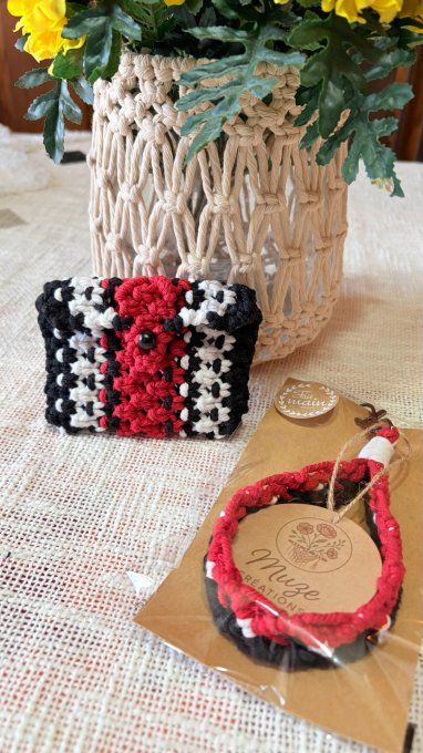 Pochette en Macramé, Carte essentielle Nomade