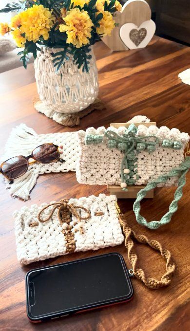 Pochette en macramé, Douce Escapade