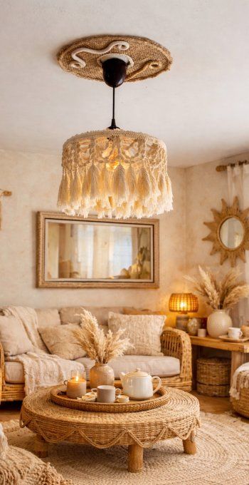 Suspension luminaire feuilles de lumière ATHEA