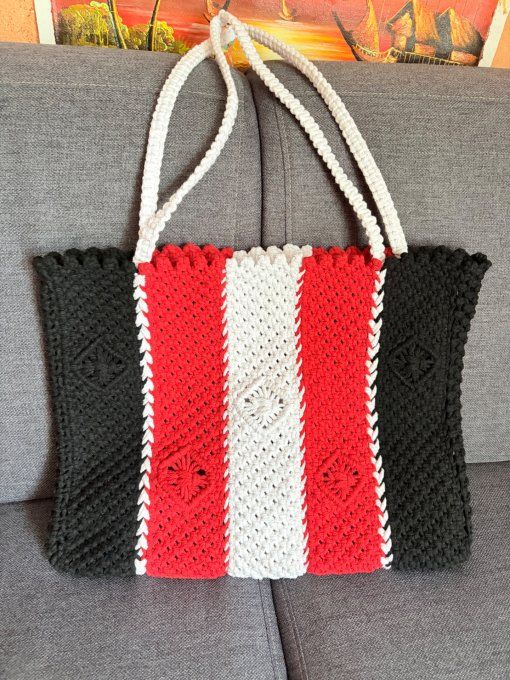Sac cabas en macramé fait main MAYANE