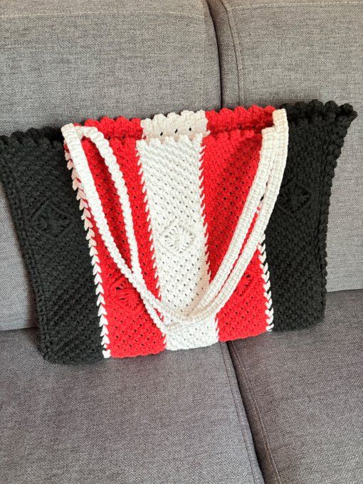 Sac cabas en macramé fait main MAYANE