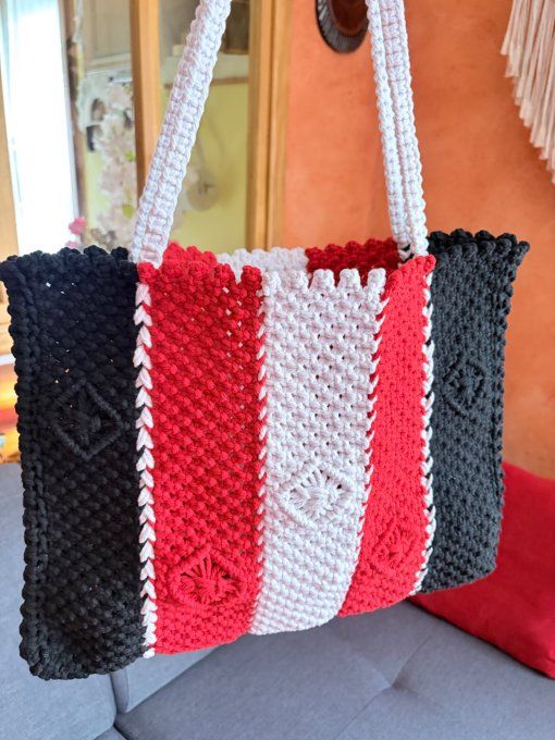 Sac cabas en macramé fait main MAYANE
