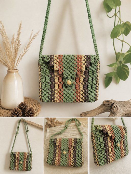 Sac en macramé Mélodie Nomade