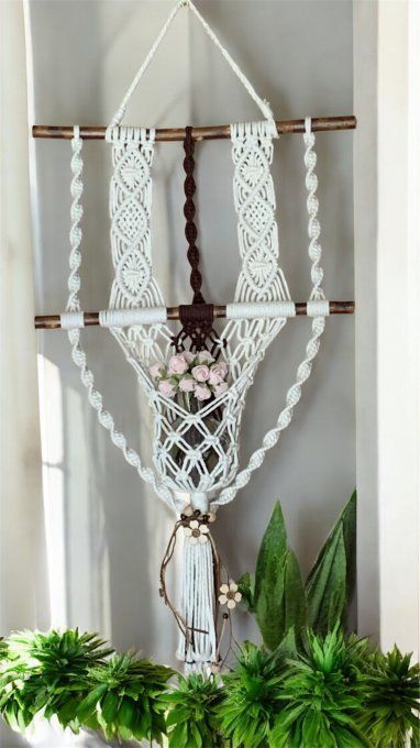 Tenture murale porte-fleurs MELYFLOR