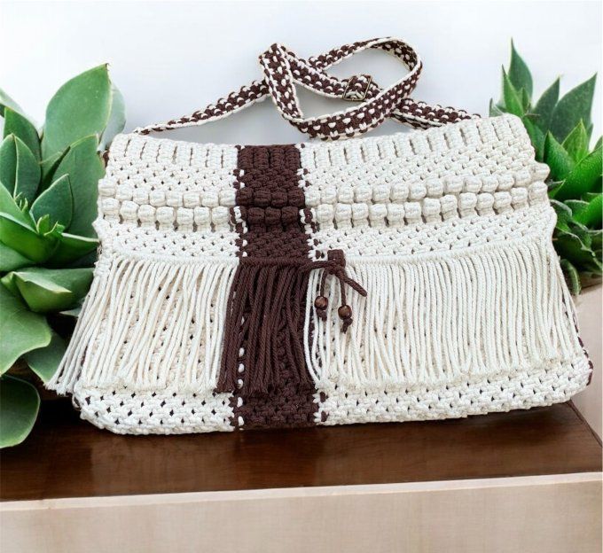 Sacoche pour ordinateur en Macramé, Urban Laptop.