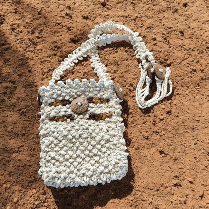Sac macramé Bouloche, Coton et Coco